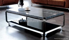 Modern marble coffee table