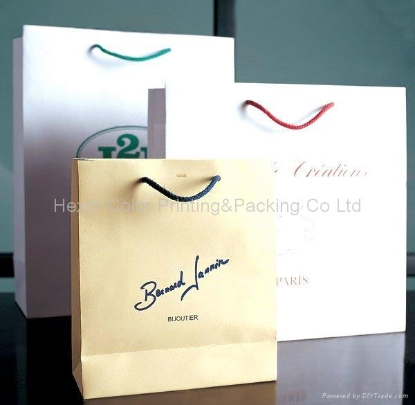 Exquisite paper shopping bags