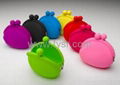 silicone frog design coin purse 1