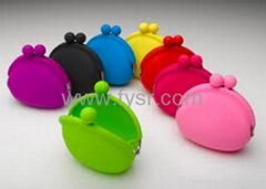 silicone frog design coin purse