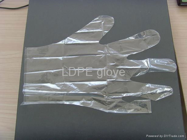 LDPE disposable plastic gloves 2