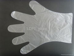 HDPE disposable plastic glove