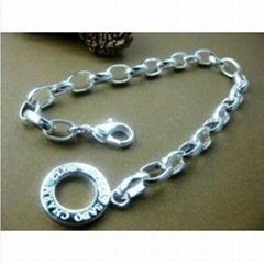 Thoms Sterling Silver fashion jewelry bracelet.Free shipping