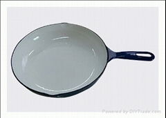 Cast Iron Enamel Frying Pan