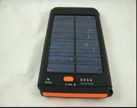 綠色指示器筆記本太陽能充電器 4