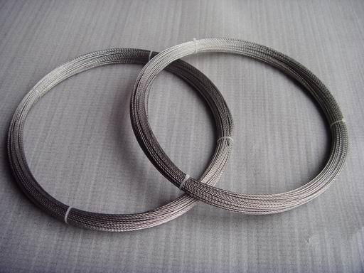 Tantalum wires for capacitor leads.