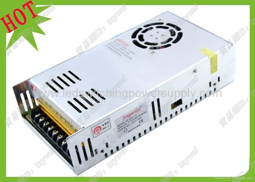 Low carbon RGB led strips light switching power supply 12V30A360W