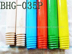 pvc coated wooden broom stick(BHG-035P)