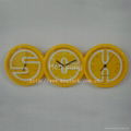 Plastic Wall Clock with Thermometer and