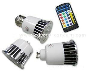 RGB MULTI-COLOR CHANGING LED BULB WITH HIGH POWER DIODES 2