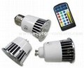 RGB MULTI-COLOR CHANGING LED BULB WITH HIGH POWER DIODES 2