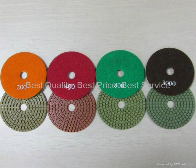 wet polishing pads