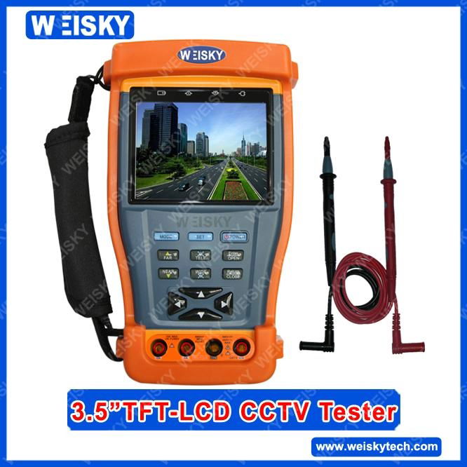 SC-TM06A,3.5 inch TFT LCD CCTV Tester with Digital Multimeter