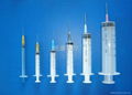 disposable three parts syringe with