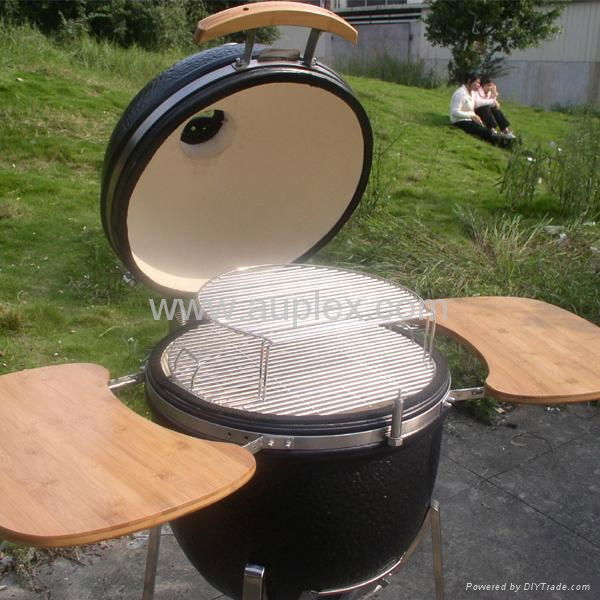 egg shape Ceramic kamado smoker grill 3