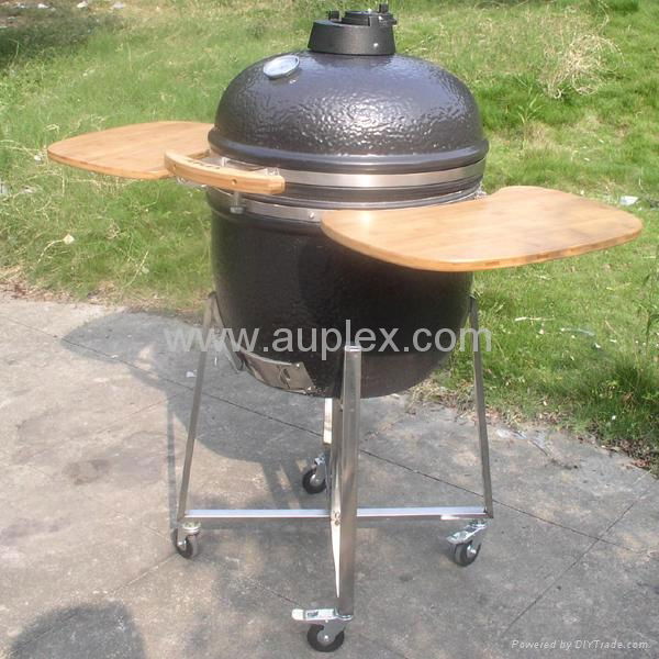 black color ceramic kamado bbq grill 4