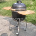 black color ceramic kamado bbq grill 4