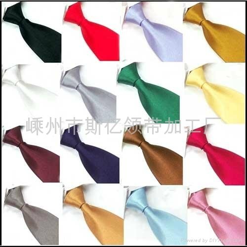 Solid Color Satin Necktie/ IMITATED SILK FABRIC necktie 2