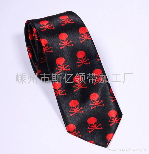 100% Polyester Printed Necktie /Satin Fabric printed necktie 3