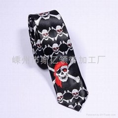 100% Polyester Printed Necktie /Satin Fabric printed necktie