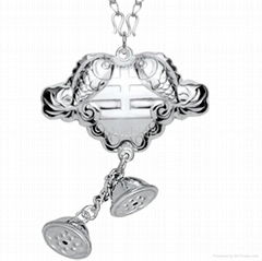 chinese traditional silver baby necklace