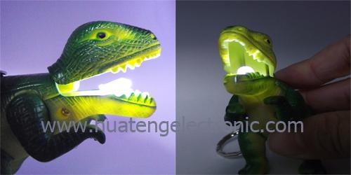 Dinosaur Sound LED Keyring 3