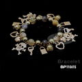 Agate & Skeleton Charm Bracelet BP110415