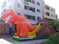 giant inflatable dinosaur slide 1