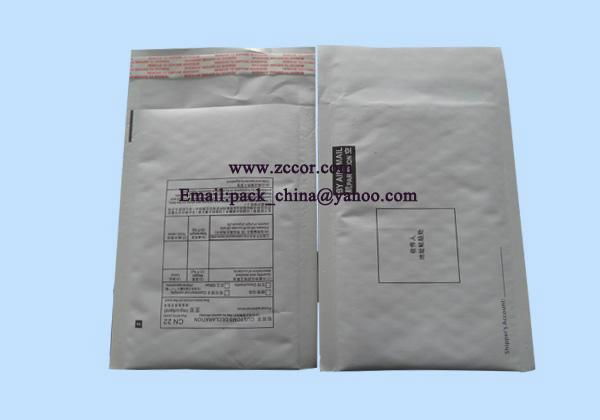 white composite bubble mailer courier packaging bag