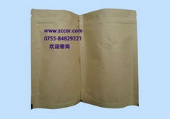 brown kraft aluminum foil pouch standup zipper lock bags