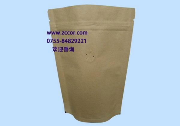 brown kraft aluminum foil pouch standup zipper lock bags 2