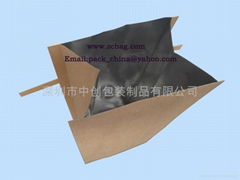 100gtin-tie kraft foil coffee valve packaging bags