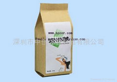 300g moistureproof kraft flow tea aluminum foil packaging bag