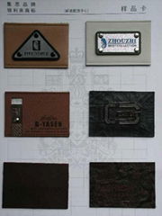 leather label