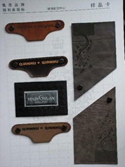 leather label