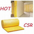 Wall acoustic absorbing glass wool