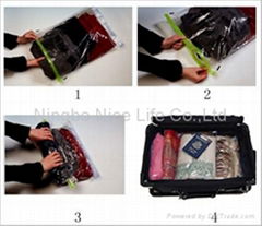 PA+PE Travel Vacuum Storage Bag for space saving