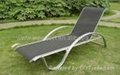 2011 Popular teslin mesh fabic garden sunbed deck chair outdoor lounge