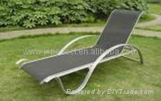2011 Popular teslin mesh fabic garden sunbed deck chair outdoor lounge