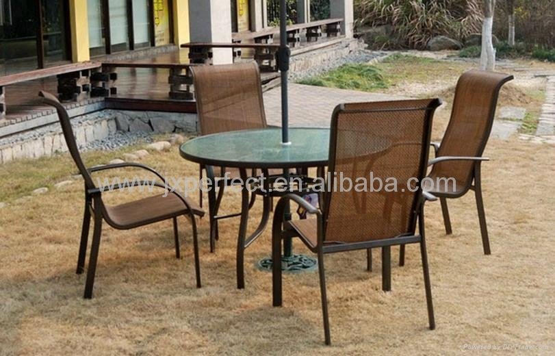 2011 NEW teslin mesh fabic garden set outdoor furniture