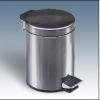 ROUND STEP-OPEN STAINLESS STEEL DUSTBIN