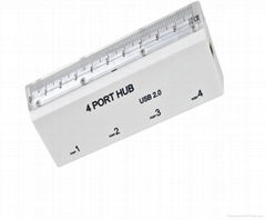 4  Port  hub  USB 2.0 with  Ruler 