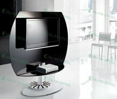 GLAS-STEEL Furniture, TV Stand, TV Units, TV Cabinet, TV Rack, Glass TV Stand