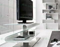 GLAS-STEEL Furniture, TV Stand, TV Units, TV Cabinet, TV Rack, Glass TV Stand 3