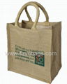 jute hemp bags tote bags with logo print 1