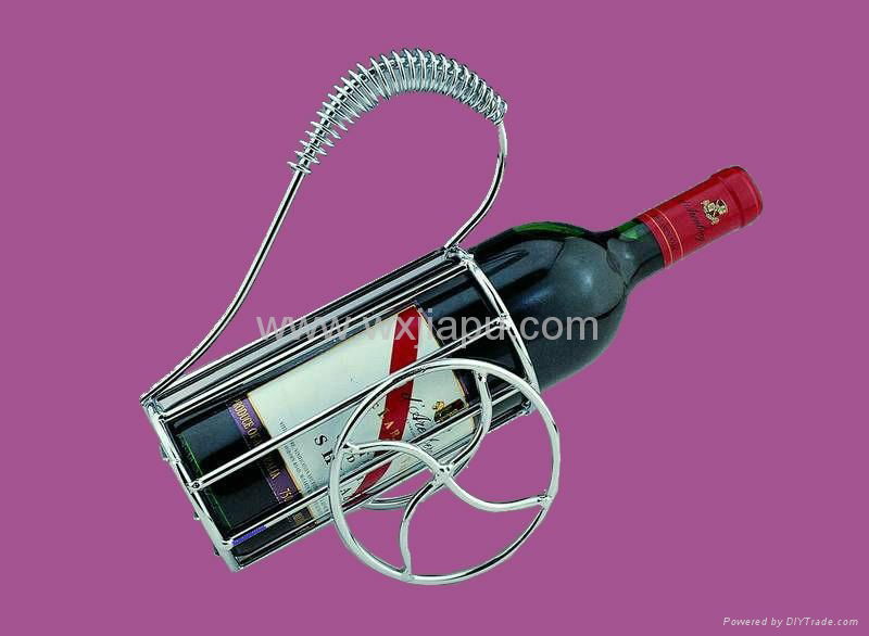 Stainless steel wine bottle stand  2