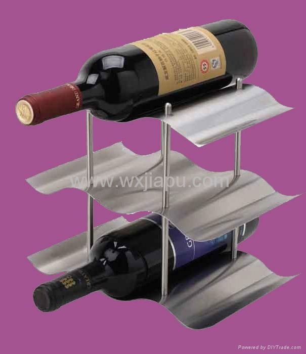 Stainless steel wine bottle stand  4