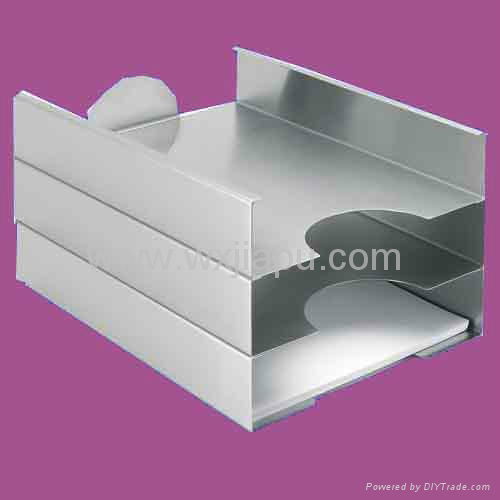 Metal office paper file tray 