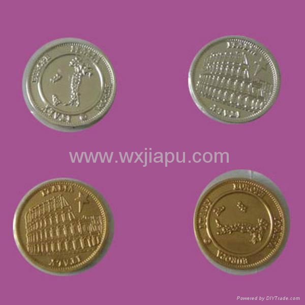 Metal coins for gift and commemoration 