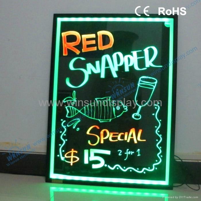 2012 new style led advertising board with neon effect 1